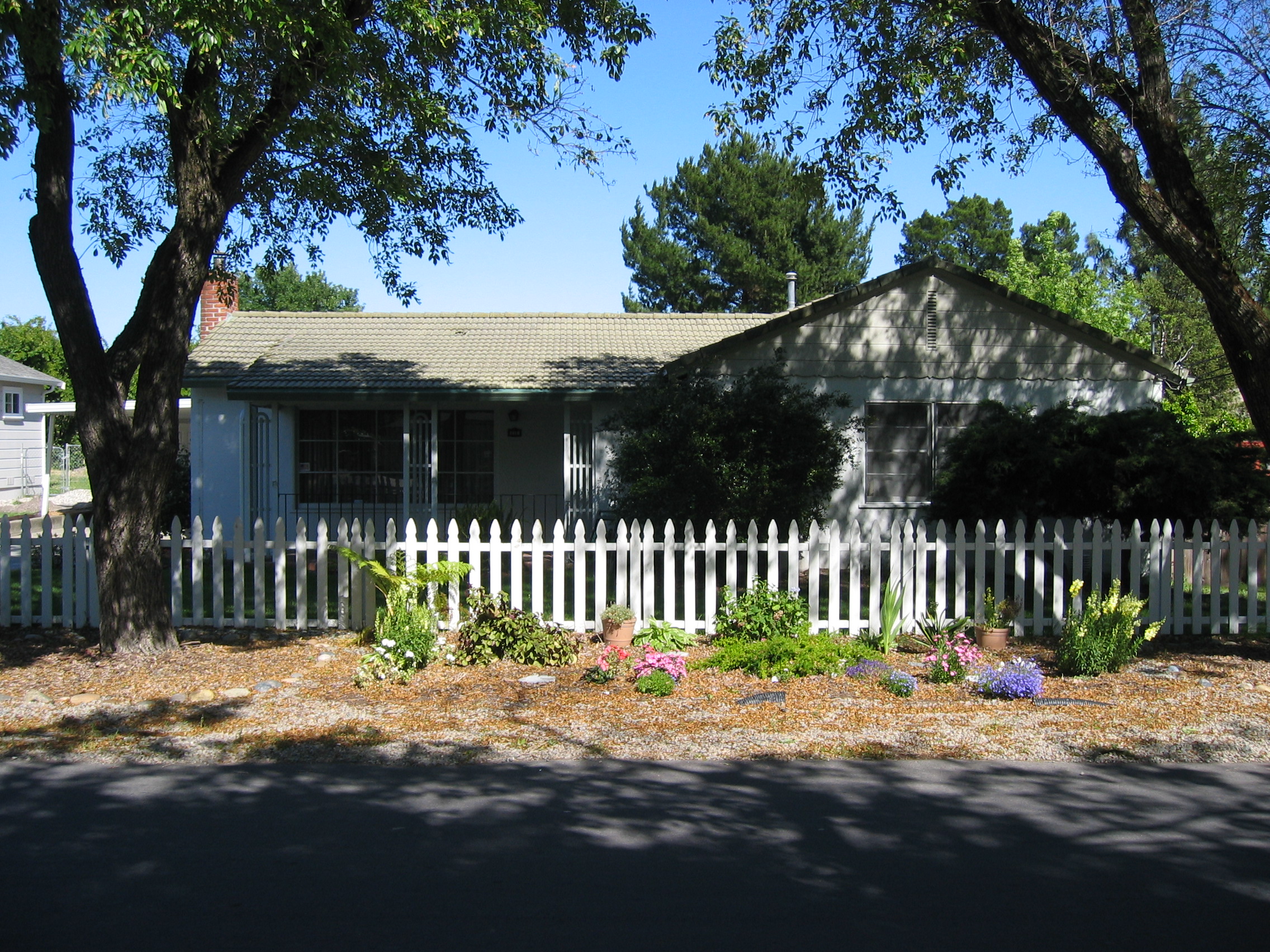 Front of House,Street Flower Bed