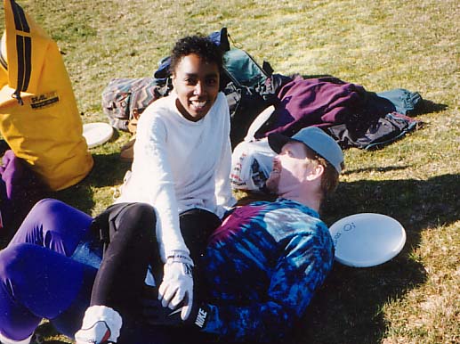 Larry & Michelle at frisbee